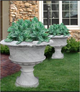 European flowerpot, stone flowerpot, landscape flowerpot, flowerpot pictures, white marble flowerpot, sandstone flowerpot, granite flowerpot, European stone carving flowerpot -- HP010