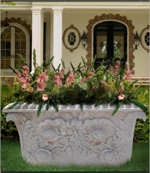 European flowerpot, stone flowerpot, landscape flowerpot, flowerpot pictures, white marble flowerpot, sandstone flowerpot, granite flowerpot, European stone carving flowerpot -- HP021