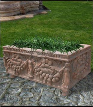 European flowerpot, stone flowerpot, landscape flowerpot, flowerpot pictures, white marble flowerpot, sandstone flowerpot, granite flowerpot, European stone carving flowerpot -- HP026