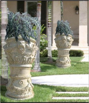 European flowerpot, stone flowerpot, landscape flowerpot, flowerpot pictures, white marble flowerpot, sandstone flowerpot, granite flowerpot, European stone carving flowerpot -- HP044