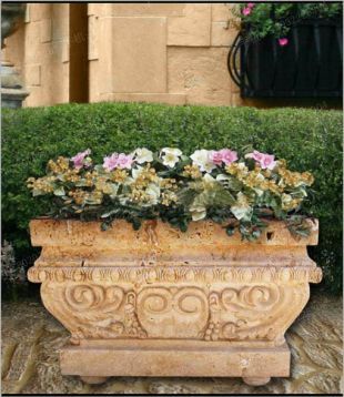 European flowerpot, stone flowerpot, landscape flowerpot, flowerpot pictures, white marble flowerpot, sandstone flowerpot, granite flowerpot, European stone carving flowerpot -- HP041