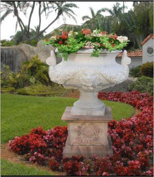 European flowerpot, stone flowerpot, landscape flowerpot, flowerpot pictures, white marble flowerpot, sandstone flowerpot, granite flowerpot, European stone carving flowerpot -- HP047