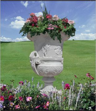 European flowerpot, stone flowerpot, landscape flowerpot, flowerpot pictures, white marble flowerpot, sandstone flowerpot, granite flowerpot, European stone carving flowerpot -- HP052