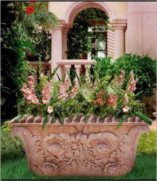 European flowerpot, stone flowerpot, landscape flowerpot, flowerpot pictures, white marble flowerpot, sandstone flowerpot, granite flowerpot, European stone carving flowerpot -- HP058