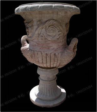 European flowerpot, stone flowerpot, landscape flowerpot, flowerpot pictures, white marble flowerpot, sandstone flowerpot, granite flowerpot, European stone carving flowerpot -- HP068