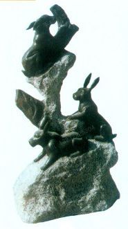 animal sculpture, stone animal sculpture, marble animal sculpture DW254