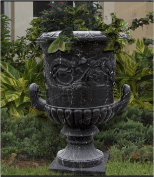 European flowerpot, stone flowerpot, landscape flowerpot, flowerpot pictures, white marble flowerpot, sandstone flowerpot, granite flowerpot, European stone carving flowerpot -- HP079