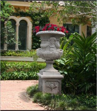 European flowerpot, stone flowerpot, landscape flowerpot, flowerpot pictures, white marble flowerpot, sandstone flowerpot, granite flowerpot, European stone carving flowerpot -- HP093