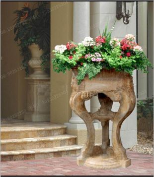 European flowerpot, stone flowerpot, landscape flowerpot, flowerpot pictures, white marble flowerpot, sandstone flowerpot, granite flowerpot, European stone carving flowerpot -- HP103