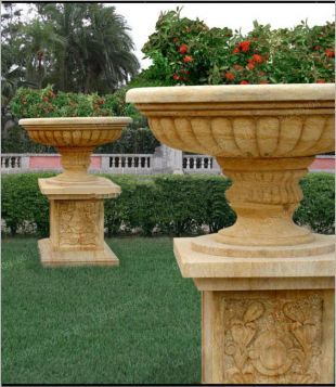 European flowerpot, stone flowerpot, landscape flowerpot, flowerpot pictures, white marble flowerpot, sandstone flowerpot, granite flowerpot, European stone carving flowerpot -- HP101