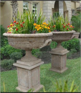 European flowerpot, stone flowerpot, landscape flowerpot, flowerpot pictures, white marble flowerpot, sandstone flowerpot, granite flowerpot, European stone carving flowerpot -- HP107