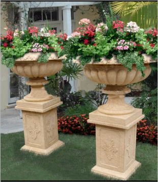 European flowerpot, stone flowerpot, landscape flowerpot, flowerpot pictures, white marble flowerpot, sandstone flowerpot, granite flowerpot, European stone carving flowerpot -- HP106