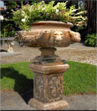 European flowerpot, stone flowerpot, landscape flowerpot, flowerpot pictures, white marble flowerpot, sandstone flowerpot, granite flowerpot, European stone carving flowerpot -- HP110