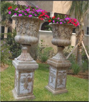 European flowerpot, stone flowerpot, landscape flowerpot, flowerpot pictures, white marble flowerpot, sandstone flowerpot, granite flowerpot, European stone carving flowerpot -- HP126