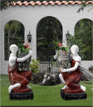 European flowerpot, stone flowerpot, landscape flowerpot, flowerpot pictures, white marble flowerpot, sandstone flowerpot, granite flowerpot, European stone carving flowerpot -- HP128
