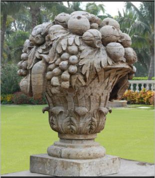 欧式花盆,石雕花盆,景观花盆,花盆图片,汉白玉花盆,砂岩花盆,花岗岩花盆,欧式石雕花盆 -- HP139