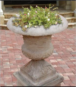 欧式花盆,石雕花盆,景观花盆,花盆图片,汉白玉花盆,砂岩花盆,花岗岩花盆,欧式石雕花盆 -- HP142