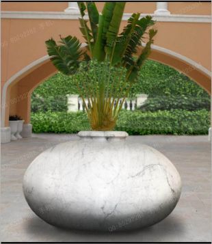 欧式花盆,石雕花盆,景观花盆,花盆图片,汉白玉花盆,砂岩花盆,花岗岩花盆,欧式石雕花盆 -- HP156