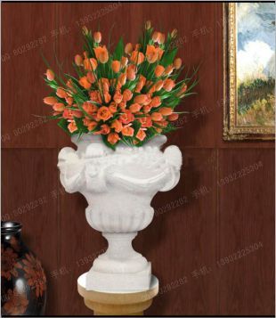 欧式花盆,石雕花盆,景观花盆,花盆图片,汉白玉花盆,砂岩花盆,花岗岩花盆,欧式石雕花盆 -- HP153
