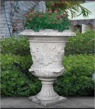 欧式花盆,石雕花盆,景观花盆,花盆图片,汉白玉花盆,砂岩花盆,花岗岩花盆,欧式石雕花盆 -- HP168