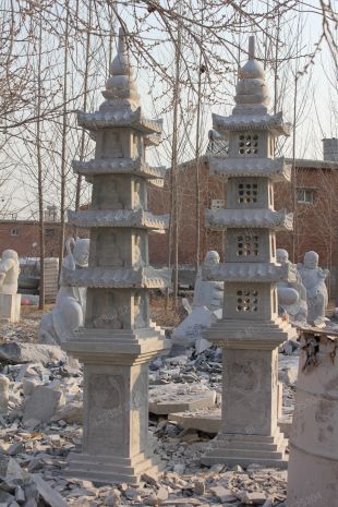 Archaize stone pagoda,Archaize Buddhist pagoda - FT004