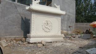 Archaize stone carving wall located inside and outside gate of building  - YB004