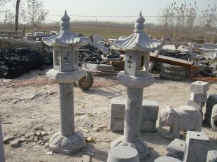 Archaize stone lamp, stone carving stone lamp, white marble stone lamp, garden stone light sculpture, archaize stone carving stone lamp- SD008