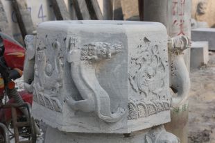 antique wellhead, stone wellhead, bluestone wellhead, antique stone wellhead - JK027
