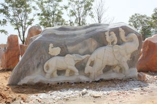 White Landscape stone, natural stone- JG064