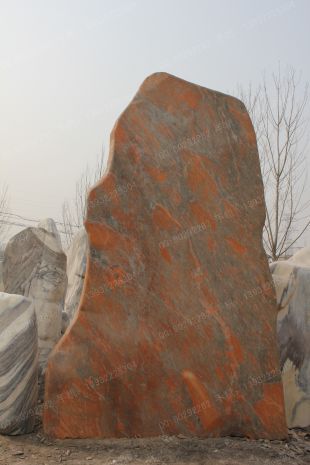 景观石,晚霞红风景石,晚霞红自然石,晚霞红景观石,天然景观石,园林景观石,景观石图片--WXH112