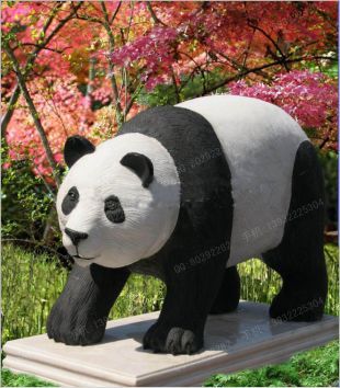 动物石雕熊,石雕黑熊雕塑,石雕熊猫雕塑,动物雕塑熊,曲阳石雕厂,曲阳雕塑公司 -- X003