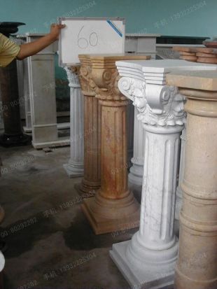 Roman column, stone carving Roman column,marble Roman column, European Roman column, stone Rome column -- LMZ002