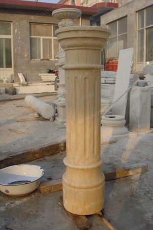 Roman column, stone carving Roman column,marble Roman column, European Roman column, stone Rome column -- LMZ007
