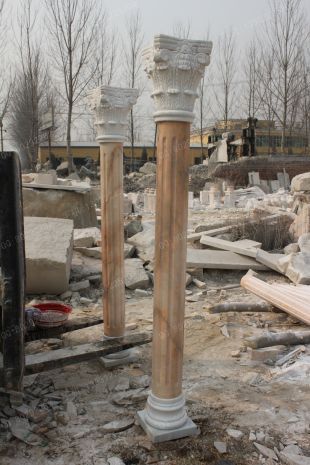 Roman column, stone carving Roman column,marble Roman column, European Roman column, stone Rome column -- LMZ009