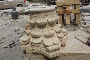 Roman column, stone carving Roman column,marble Roman column, European Roman column, stone Rome column -- LMZ010