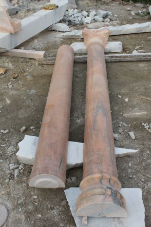 Roman column, stone carving Roman column,marble Roman column, European Roman column, stone Rome column -- LMZ012