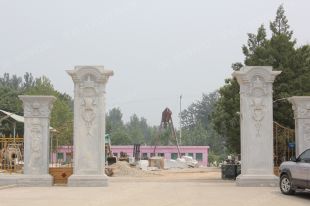 Roman column, stone carving Roman column,marble Roman column, European Roman column, stone Rome column -- LMZ015