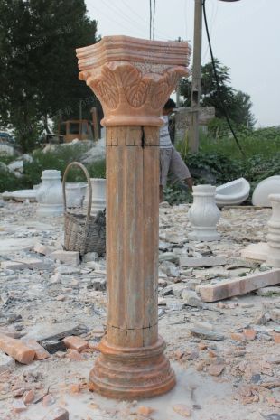 Roman column, stone carving Roman column,marble Roman column, European Roman column, stone Rome column -- LMZ016