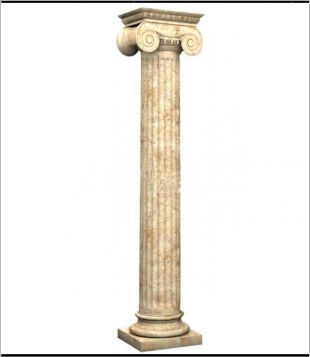 Roman column, stone carving Roman column,marble Roman column, European Roman column, stone Rome column -- LMZ042