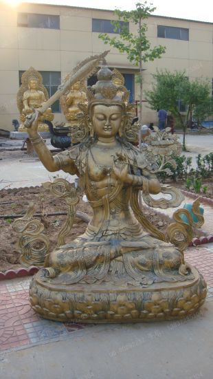 Copper Buddha,cast copper Buddha, cast copper handicraft, cast copper sculpture - TFX037