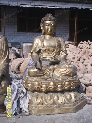 Copper Buddha,cast copper Buddha, cast copper handicraft, cast copper sculpture - TFX084