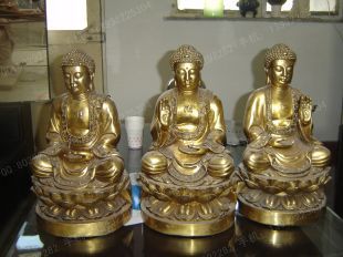 Copper Buddha,cast copper Buddha, cast copper handicraft, cast copper sculpture - TFX100