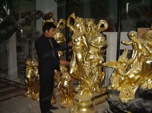 Copper Buddha,cast copper Buddha, cast copper handicraft, cast copper sculpture - TFX108