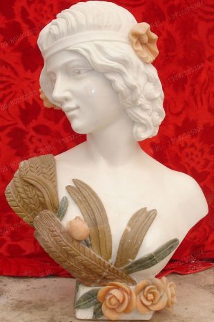 Bust, stone carving bust, bust sculpture, lady bust, European bust, marble bust, stone sculpture bust --OSXX032