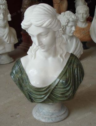 Bust, stone carving bust, bust sculpture, lady bust, European bust, marble bust, stone sculpture bust --OSXX045