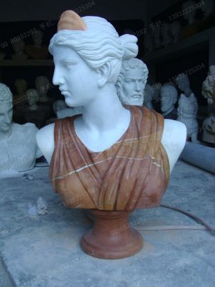 Bust, stone carving bust, bust sculpture, lady bust, European bust, marble bust, stone sculpture bust --OSXX054