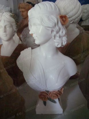 Bust, stone carving bust, bust sculpture, lady bust, European bust, marble bust, stone sculpture bust --OSXX074