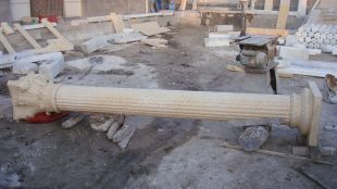 Roman column, stone carving Roman column,marble Roman column, European Roman column, stone Rome column -- LMZ188