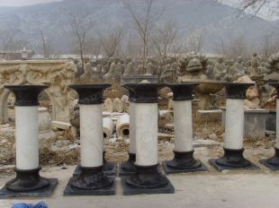 Roman column, stone carving Roman column,marble Roman column, European Roman column, stone Rome column -- LMZ196