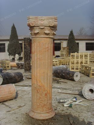 Roman column, stone carving Roman column,marble Roman column, European Roman column, stone Rome column -- LMZ200